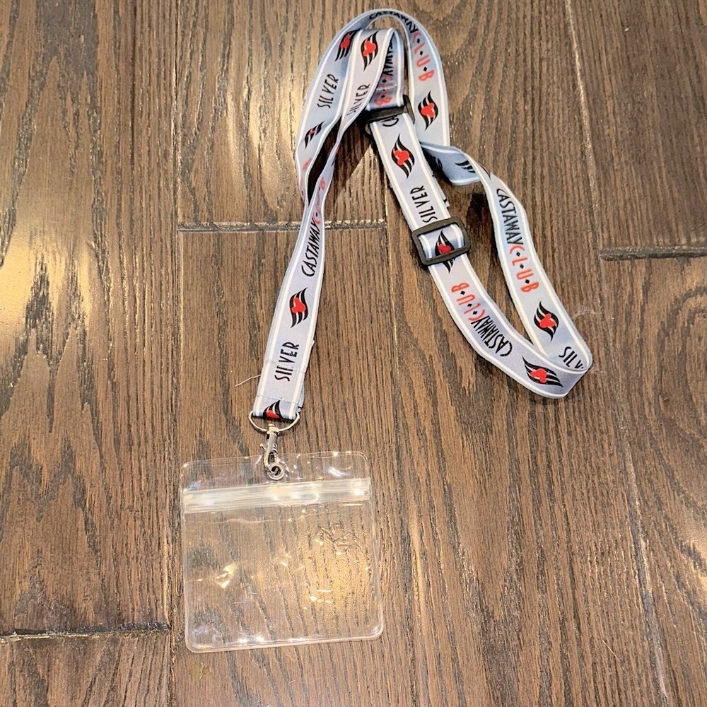 Disney cruise line Castaway cay lanyard cruise id badge